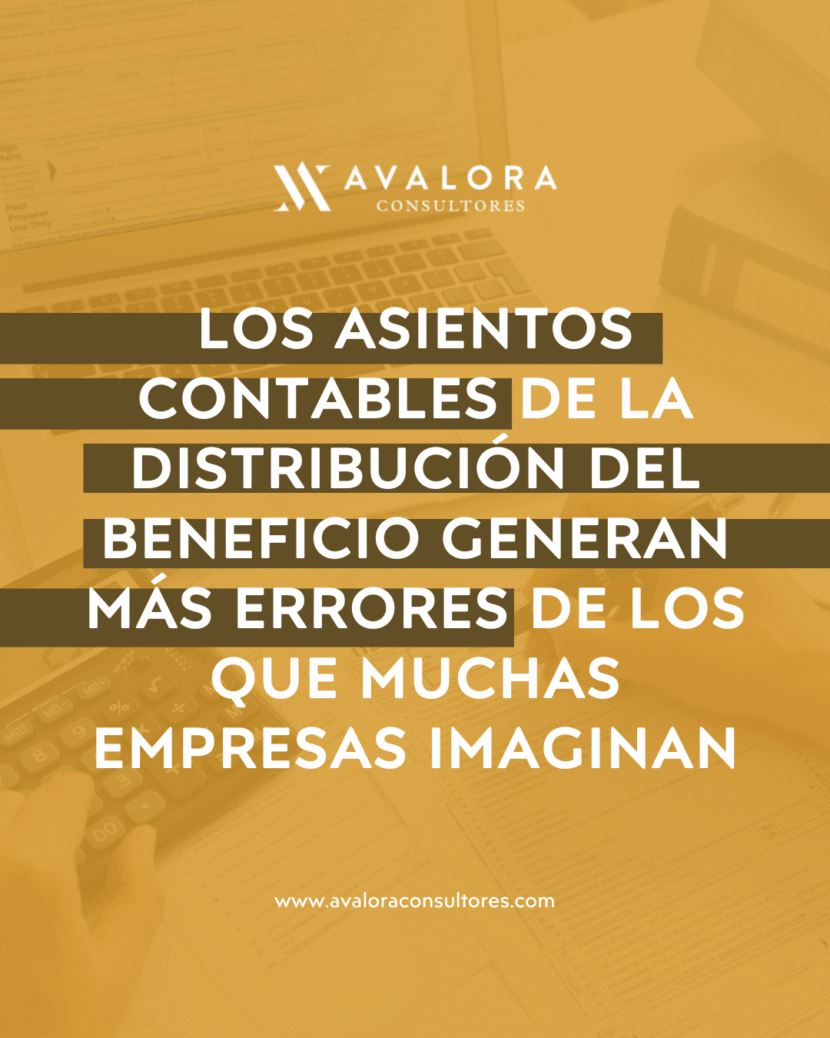 Los asientos contables más conflictivos en la distribución del beneficio de la sociedad avalora consultores