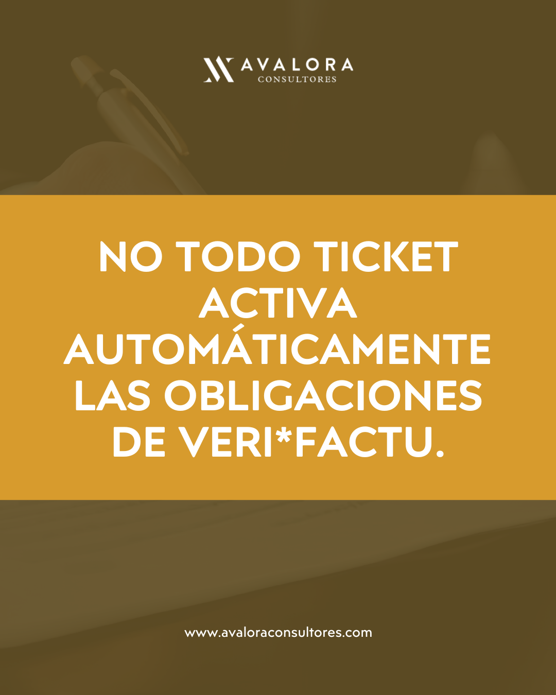 No todo ticket activa las obligaciones de VERI*FACTU