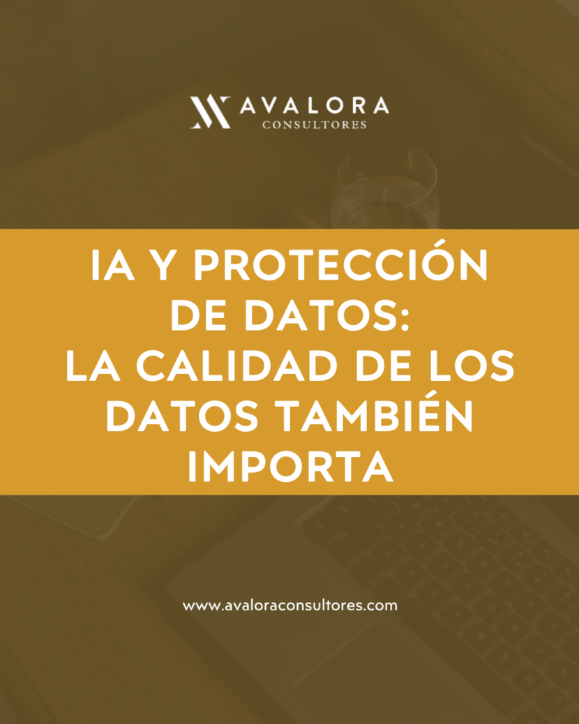La AEPD publica criterios para garantizar la calidad de los datos en la inteligencia artificial avalora consultores